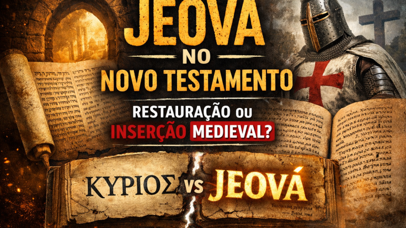 📜JEOVÁ: UM NOME MEDIEVAL INSERIDO NO NOVO TESTAMENTO?